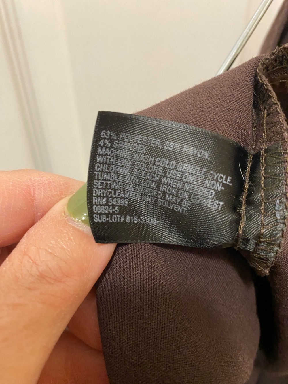 East 5th Wide-Leg Dress Pants in Brown - Picture 6 of 6